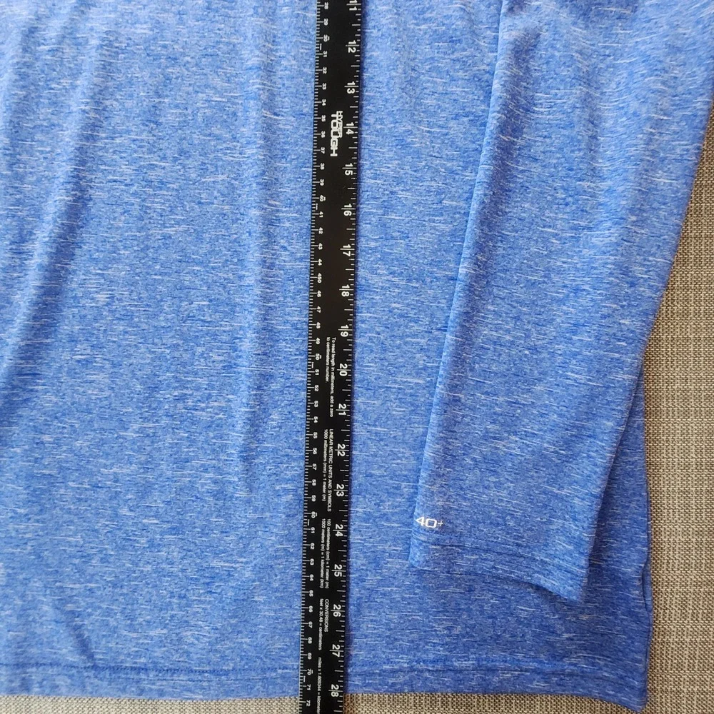 Nike Men Medium Swim Hoodie Blue UPF 40+ Rash Guard  Dri-FIT Beach Surf